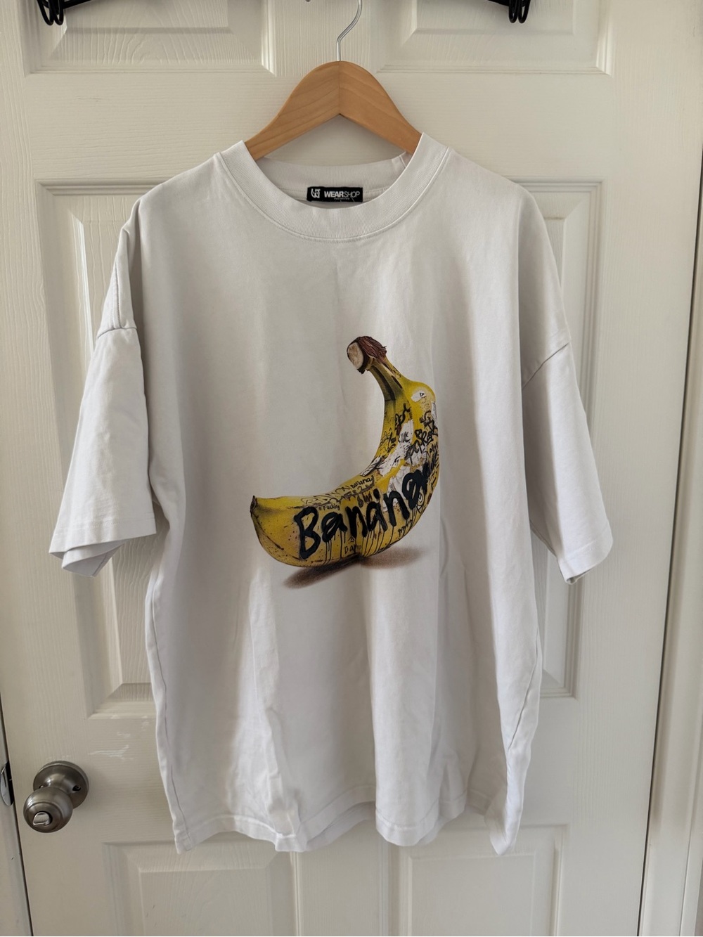 Graffiti Banana Tee | Independent Designer | White | Size L